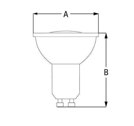 Żarówka LED GU10 230V 6W 3000K | ciepła