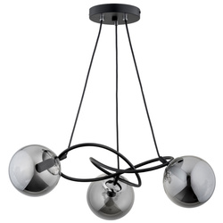 Lampa sufitowa ALFA VELTA CZARNA 3xE14 60cm | 62344