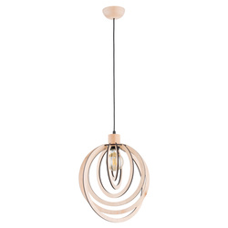 Lampa wisząca ALFA SOLINA DREWNIANA 1xE27 25cm | 61371