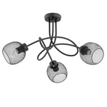 Lampa sufitowa ALFA PRAXIDE CZARNA 3xE27 65cm | 25773