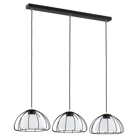 Lampa wisząca NERSY dł. 80cm E27 | czarny