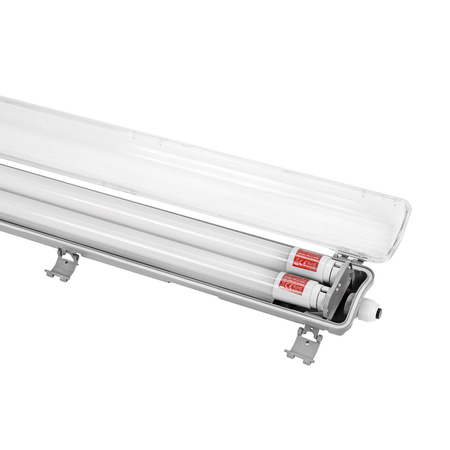 Przelotowa oprawa hermetyczna LIMEA LED TUBE SLIM 40W dł. 127cm | szary