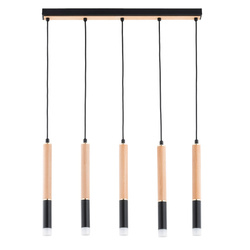 Lampa wisząca ALFA RODEO DREWNIANA 5xG9 60cm | 63216