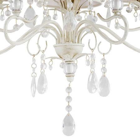 Żyrandol ALFA LUKRECJA BIAŁA 5xE14 50cm | 21065