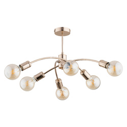 Lampa sufitowa ALFA RALPH ZŁOTA 6xE27 54cm | 63048