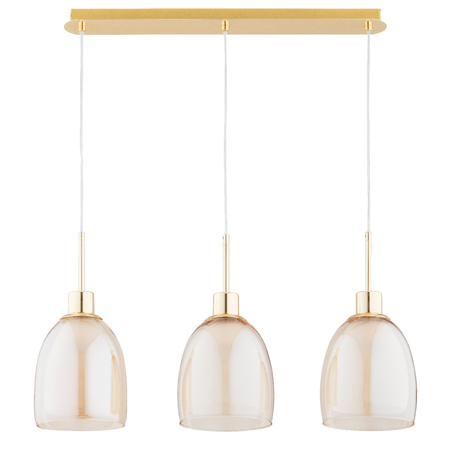 Lampa wisząca ALFA DERSEL ZŁOTA 3xE27 75cm | 62499