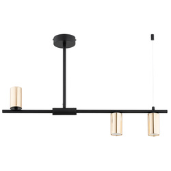 Lampa sufitowa ALFA URANOS CZARNA 5xGU10 74cm | 62537