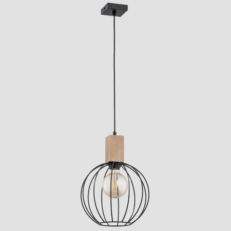 Nowoczesna lampa wisząca ARIZAN E27 wys. 90cm | brązowy czarny