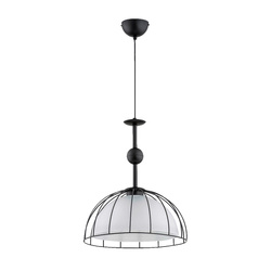 Lampa wisząca ALFA GOLLA CZARNO-BIAŁA 1xE27 36cm | 61257