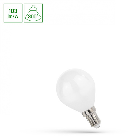 LED KULKA E-14 230V 4W COG NW WHITE SPECTRUM