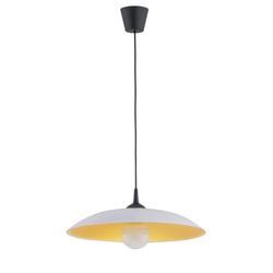 Lampa wisząca ALFA BETULA CZARNO-BIAŁA 1xE27 48cm | 61191