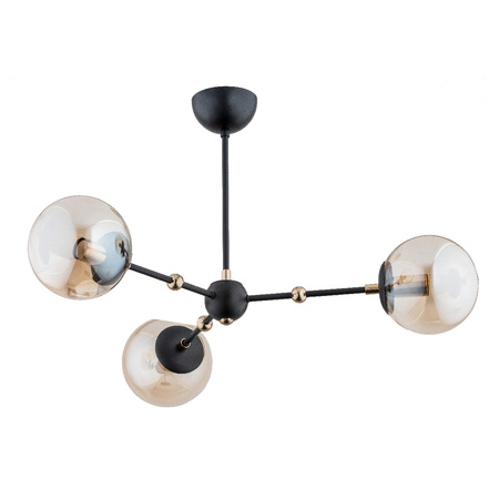 Lampa sufitowa ALFA ITORIS CZARNA 3xE14 65cm | 28363