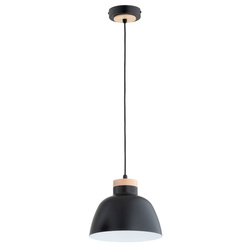 Lampa wisząca ALFA LORIEN CZARNA 1xE27 23cm | 61317