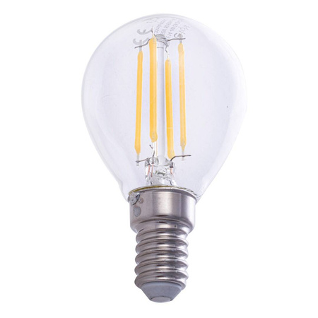 Żarówka FILAMENT LED E14 4W neutralna 4000K kulka G45