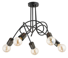 Lampa sufitowa ALFA TANGO 58 NEW CZARNA 5xE27 56cm | 26045