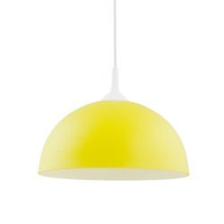 Lampa wisząca ALFA ALBERT ŻÓŁTA 1xE27 30cm | 9195