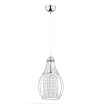 Lampa wisząca ALFA PIRO II CHROM 1xE14 21cm | 60644