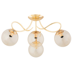 Lampa sufitowa ALFA OXA ZŁOTA 4xE14 58cm | 63213