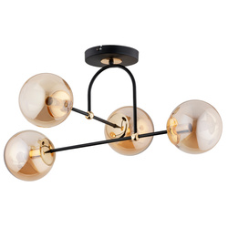 Lampa sufitowa ALFA ALERSY CZARNA 4xE14 68cm | 63191