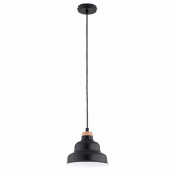 Lampa wisząca ALFA BAŁWANEK MAŁY CZARNY 1xE27 22cm | 61402