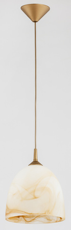 Lampa wisząca ALFA BARTEK BRĄZOWA 1xE27 23cm | 9108