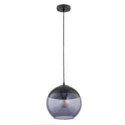Lampa wisząca do salonu HIRA E27 wys. 90cm | szary