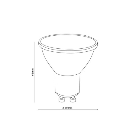 Żarówka GU10 BULB LED 3577 5W barwa neutralna 4000K 3577