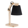 Lampa stołowa JOGA BLACK drewno/czarny