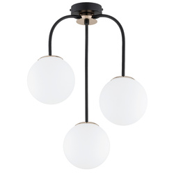 Lampa sufitowa ALFA GAMMA CZARNA & ZŁOTA 3xE27 41cm | 62481