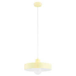 Lampa wisząca ALFA NEVERA ŻÓŁTA 1xE27 34cm | 61450