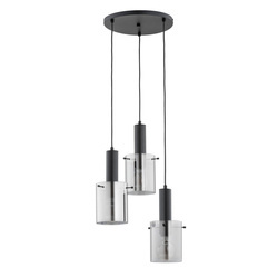 Lampa wisząca ALFA CELIA CZARNA 3xE27 38cm | 62414