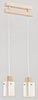 Lampa wisząca ALFA ANABELL DREWNIANA 2xE14 13cm | 24522