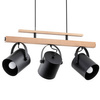 Lampa wisząca ALFA TEYLA DREWNIANA 3xE27 13cm | 63009
