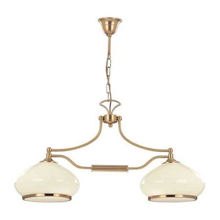 Lampa wisząca ALFA ASTORIA ZŁOTA 2xE27 70cm | 3421