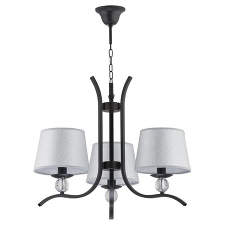 Nowoczesna lampa sufitowa BARNI III czarny śr. 53cm