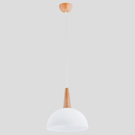 Lampa wisząca ALFA ANJA DREWNIANA 1xE27 30cm | 9626