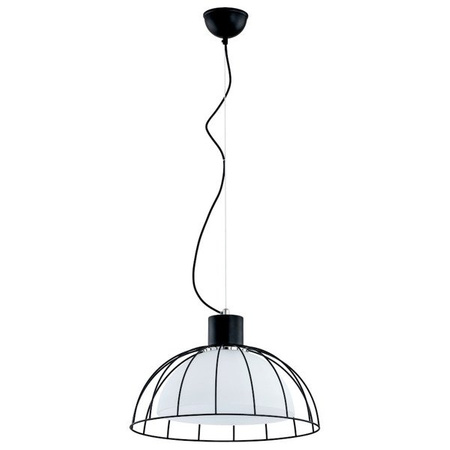 Lampa wisząca ALFA BONNY CZARNO-BIAŁA 1xE27 41cm | 60466