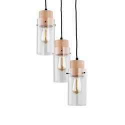 Lampa wisząca ALFA TANTUM DREWNIANA 3xE27 38cm | 60175