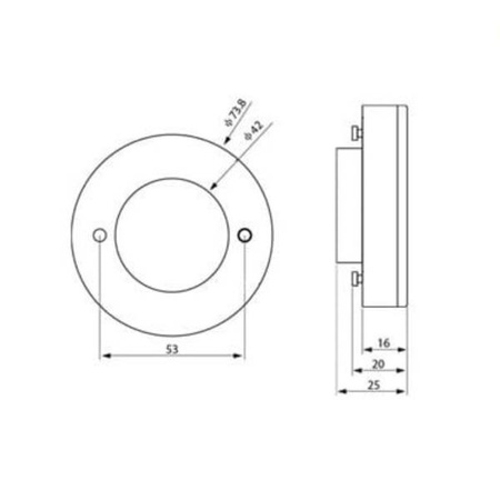 Żarówka płaska pastylka GX53 LED SMD 9W | barwa neutralna