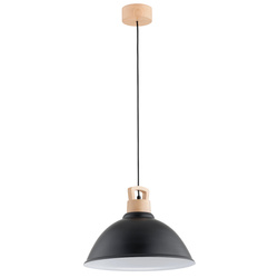 Lampa wisząca ALFA ALTI CZARNA 1xE27 38cm | 61278