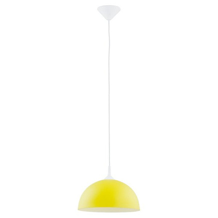 Lampa wisząca ALFA ALBERT ŻÓŁTA 1xE27 30cm | 9195