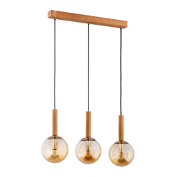 Lampa wisząca ALFA TORI DREWNIANA 3xE14 70cm | 62312