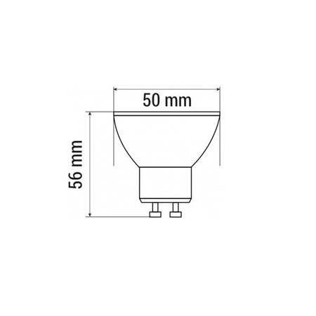 Żarówka GU10 8W 60° DIM ściemnialna 3000K  | ciepła