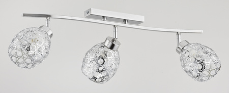 Lampa sufitowa nowoczesna spot MICHELLE chrom szer. 63cm