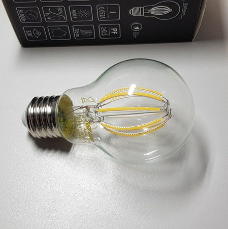 Żarówka FILAMENT LED E27 6W neutralna 4000K