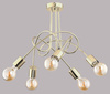 Lampa sufitowa ALFA TANGO ZŁOTA 5xE27 50cm | 28315