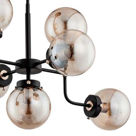 Lampa sufitowa ALFA TRANSFORMERS CZARNA 7xE14 59cm | 24847