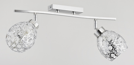 Lampa sufitowa nowoczesna spot MICHELLE chrom szer. 47cm