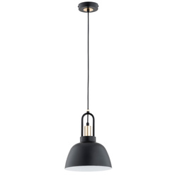Lampa wisząca ALFA MIRAVE CZARNO-ZŁOTA 1xE27 23cm | 61310