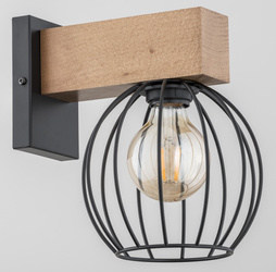 Kinkiet ALFA ARIZAN DREWNIANY 1xE27 17cm | 27800